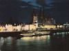 Köln - Rheinufer im Dunkeln