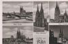 Köln - Neue Brücke, Dom Südseite, Dom Westseite, Rheinufer, Dombeleuchtung - 1953
